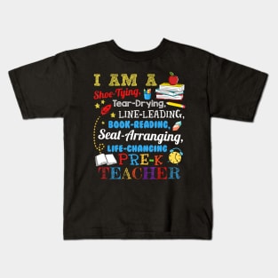 I Am A Shoe-Typing Tear-Drying Pre-K Teacher T Shirt T-Shirt Kids T-Shirt